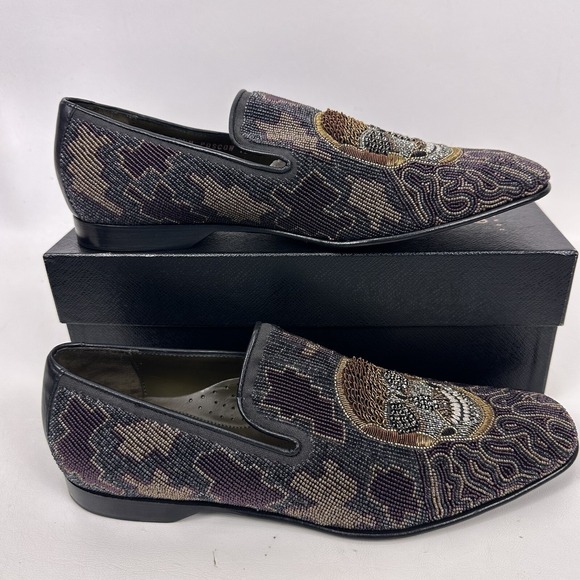 Donald Pliner Pascow Skulls Embellished Loafers Men\'s‎ Size 10.5M UK main image 16